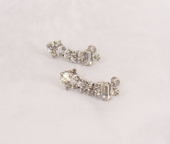 Stunning Bracelet & Screw Back Set Diamond Shape … - image 6