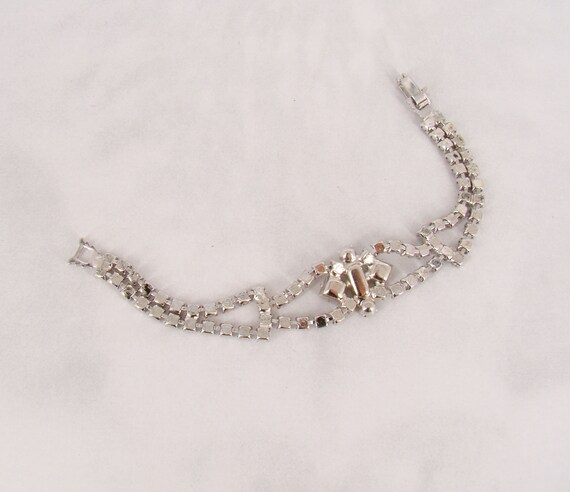 Stunning Bracelet & Screw Back Set Diamond Shape … - image 5
