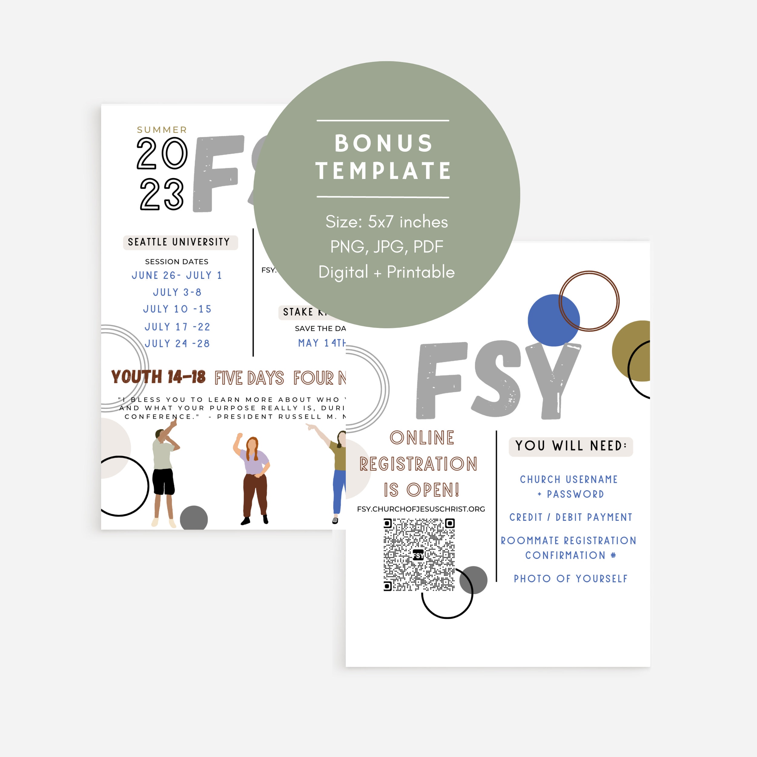 5x7 FSY LDS Youth Flyer Printable for the Strength of Youth - Etsy