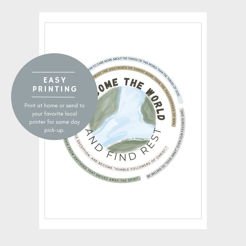 HANDOUT PRINTABLE General Conference Handout Printable Lds Etsy