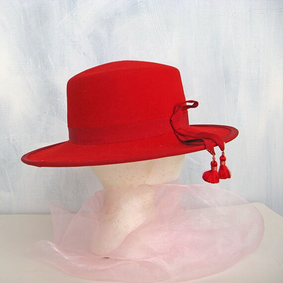 Vintage SALLY VIELOR HEADLINES Red Hat - image 6