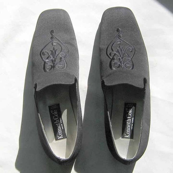 kenneth cole black slip on shoes