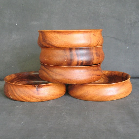 Genuine Monkey Pod Wood BowlsHand Made Philippines Etsy