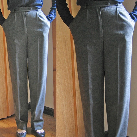 Valentino Boutique Grey Wool Pants