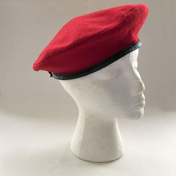 Boy Scout Hat in Red Wool 