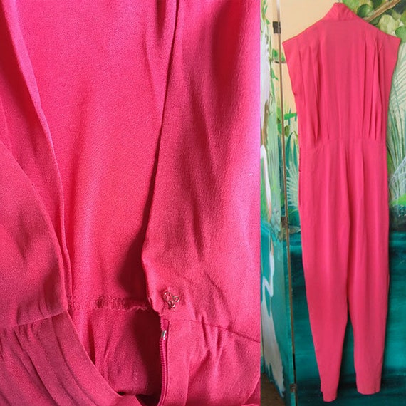 Pink Silk Jumpsuit - image 6