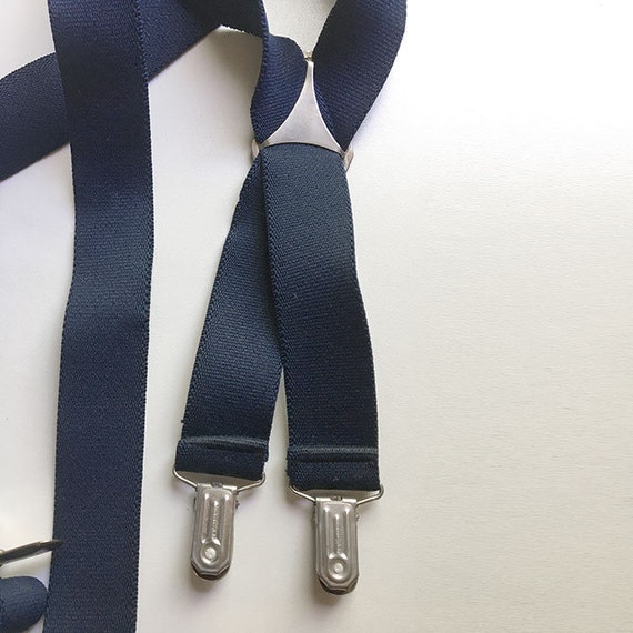 Navy Blue Suspender/Braces - image 8