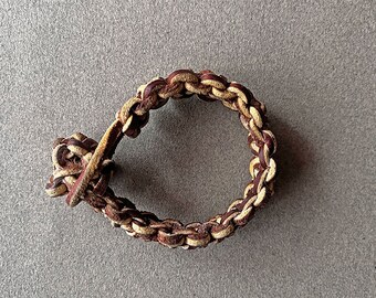 Vintage Leather Friendship Bracelet