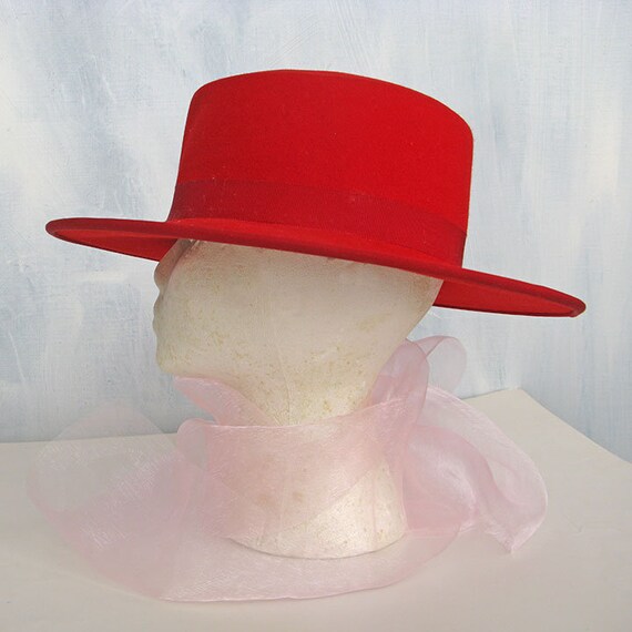 Vintage SALLY VIELOR HEADLINES Red Hat - image 7