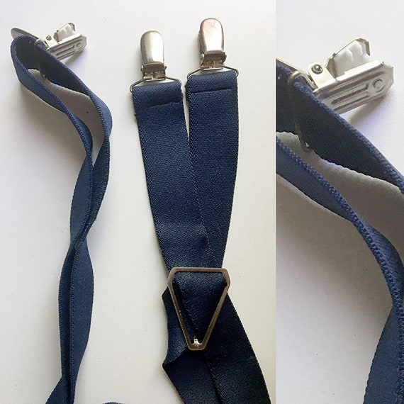 Navy Blue Suspender/Braces - image 5