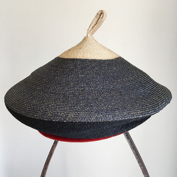 Vintage Straw Beret 1940-1950 - image 3