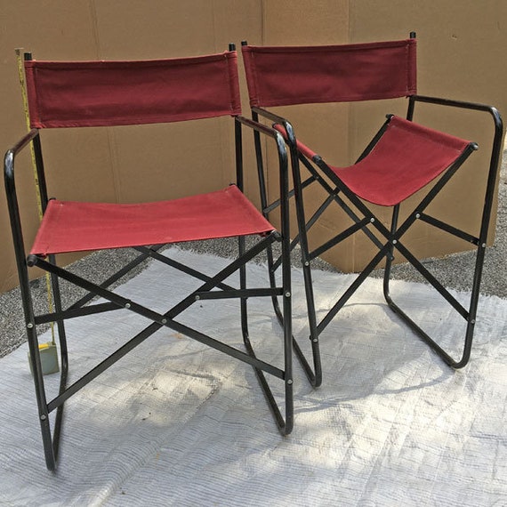 Metal Folding Director Chairs Etsy UK
