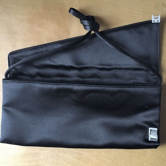 Calvin Klein Black Silk Envelope Bag - image 3