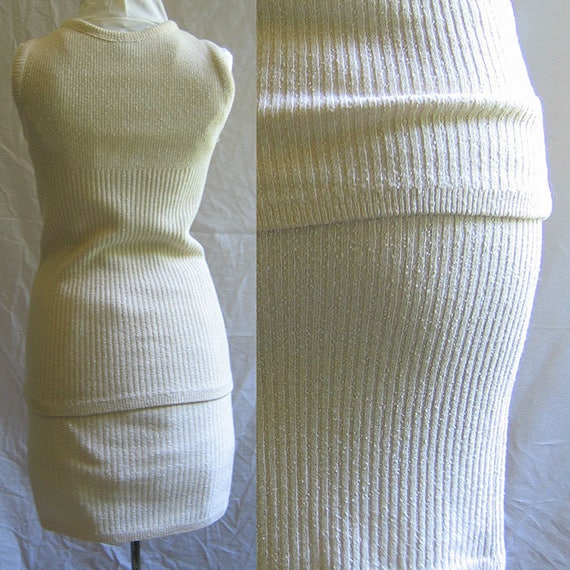 Anne Klein 1960's Knit Ensemble Skirt and Top - image 9