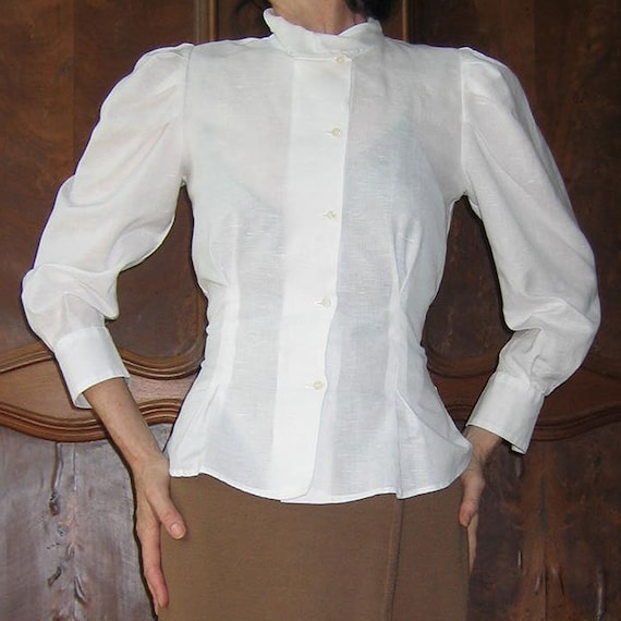 Charivari White Linen Blouse