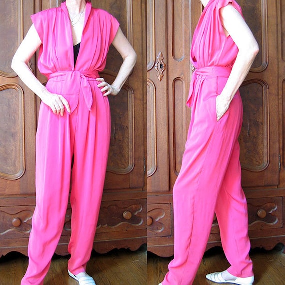 Pink Silk Jumpsuit - image 2