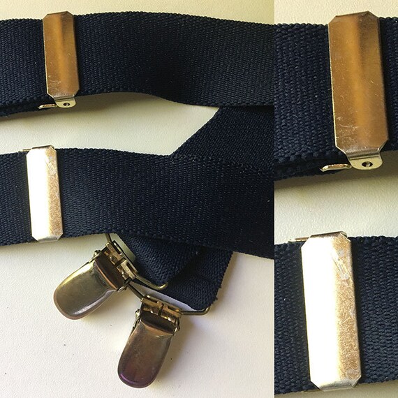 Navy Blue Suspender/Braces - image 6