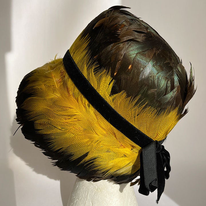 Vintage Christine Original Feathered Hat (missing Feathers  display picture 2