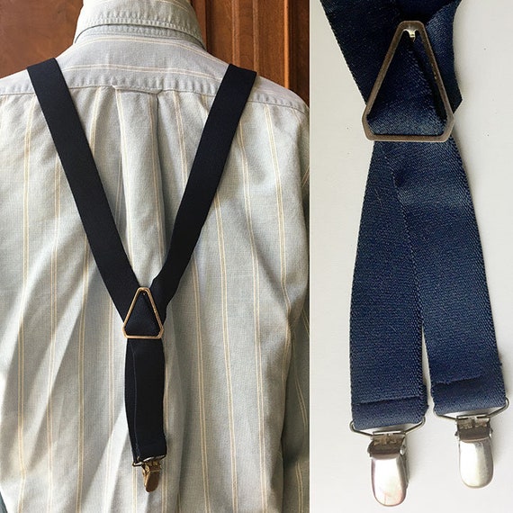 Navy Blue Suspender/Braces - image 1