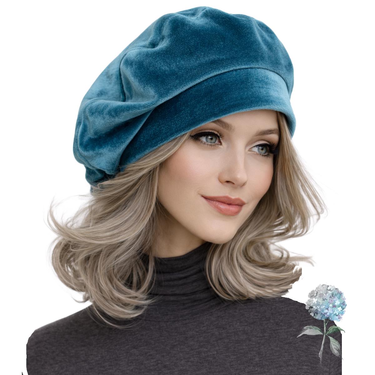 DAI Teal Knit Signature Beret with Swarovski Crystals Alpaca Wool OS NWT Teal Knit Beret: Alpaca Angora Wool French Style Hat - Etsy  main image 4