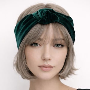 Green Knot Headband Women: Handmade in Many Colors