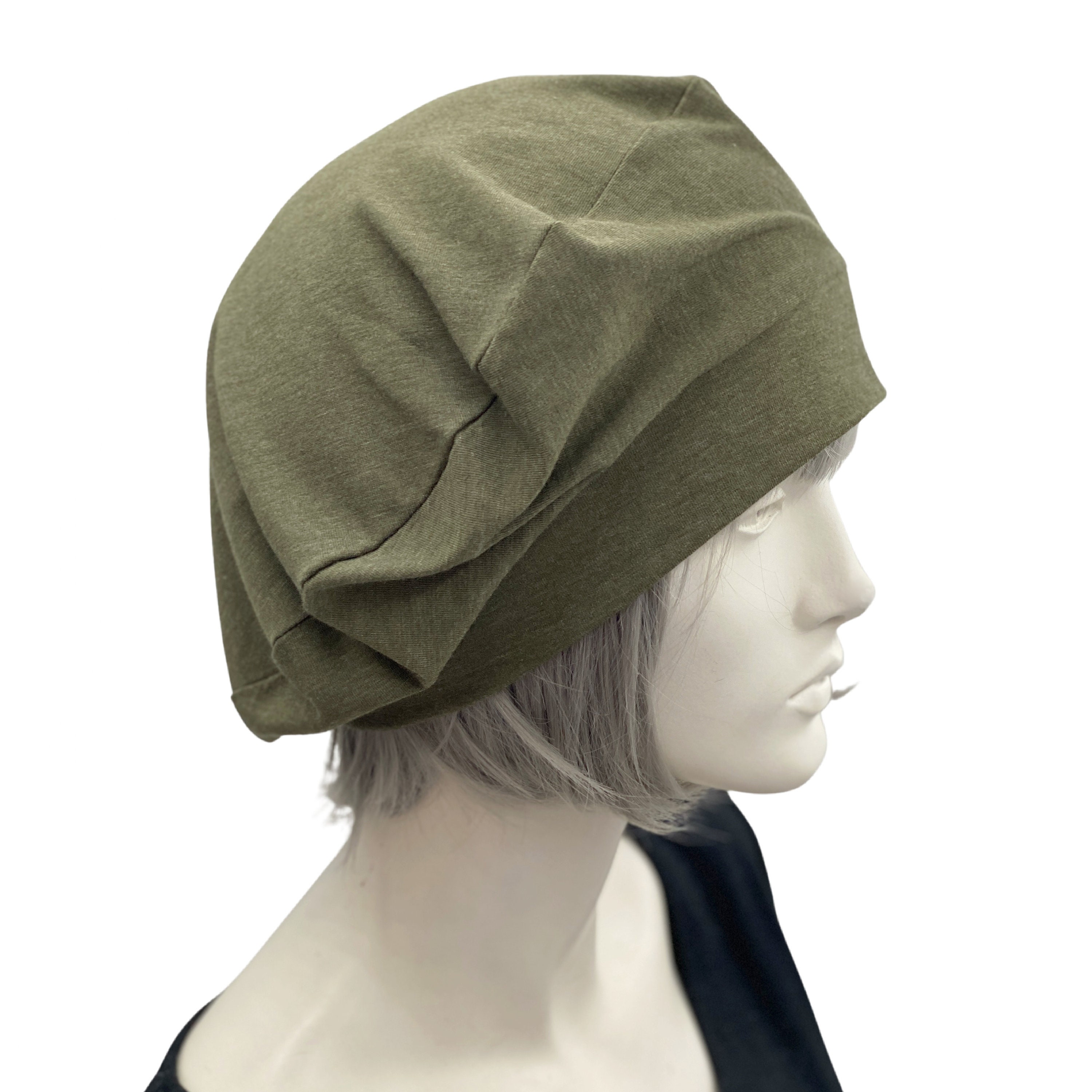 Summer Beret Handmade in Stretch Cotton Jersey, Comfy