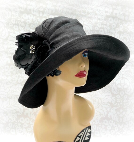 wedding black hat
