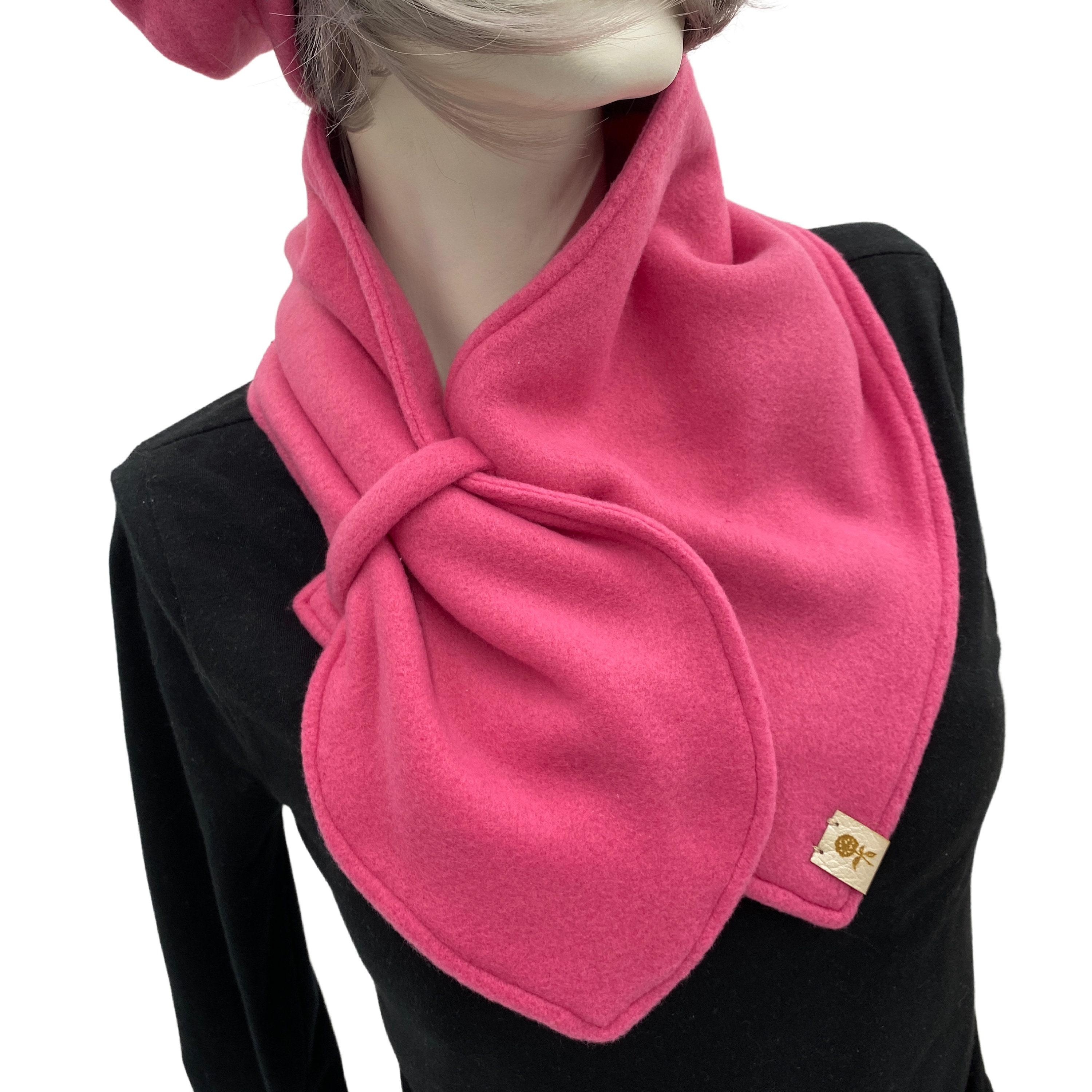 fleece pull through scarf