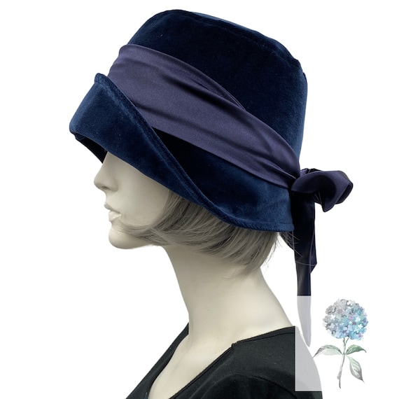 Handcrafted Black Women's Cloche Hat: Your Touch of 1920's Elegance