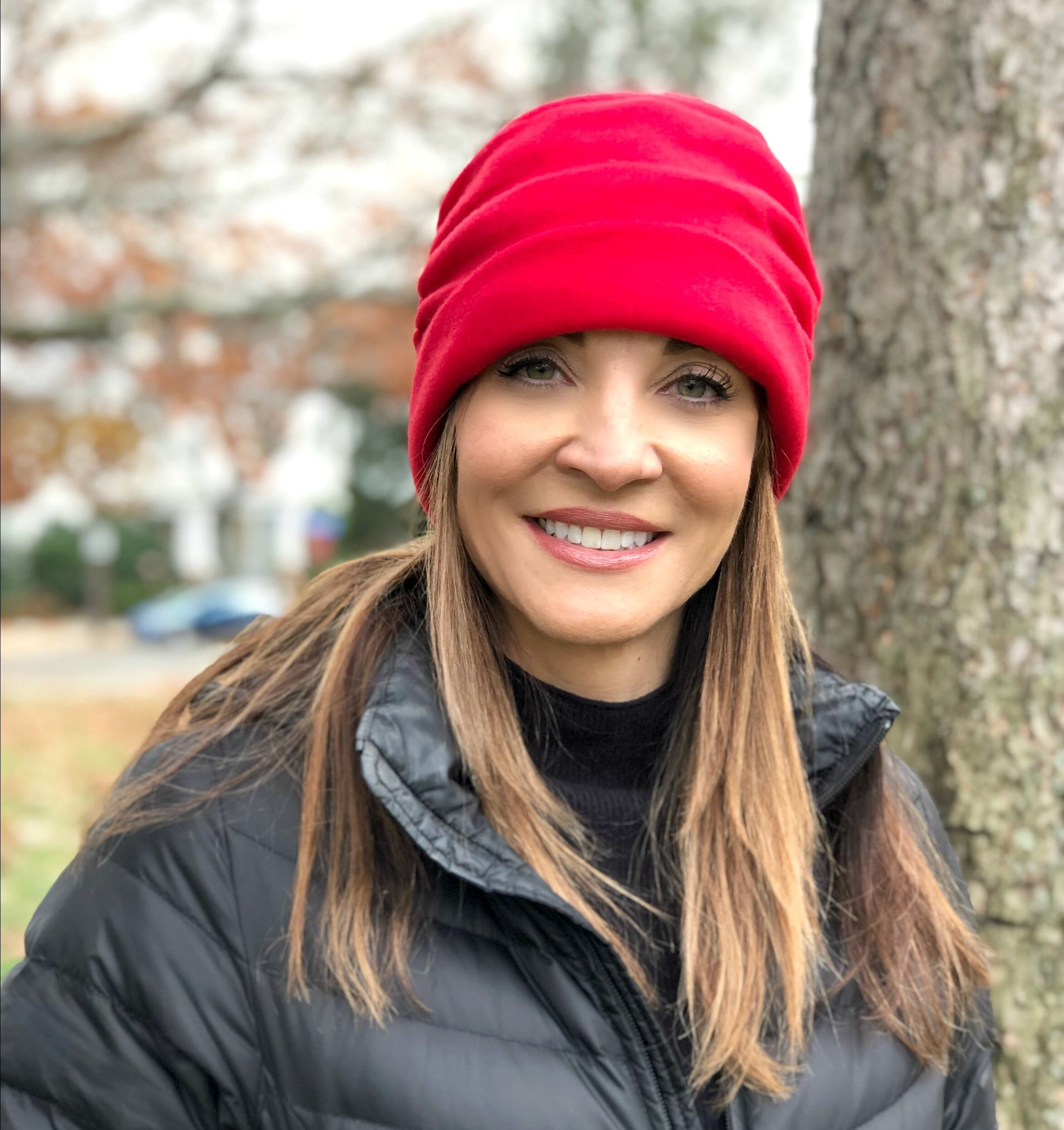 Satin Lined Winter Hat Fleece Cloche 