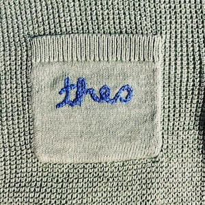 Personalized sweater - chain stitch