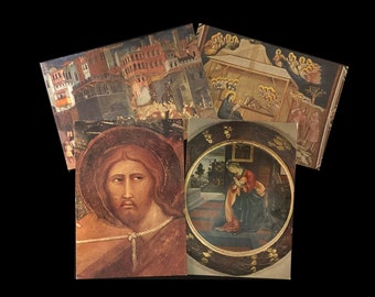 ITALIAN VINTAGE POSTCARDS Assisi Collegiate Church / Duomo di San Gimignano Ambrogio Lorenzetti Art