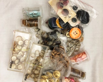 BUTTON LOT for Crafts Jewelry Sewing Over 300 Buttons