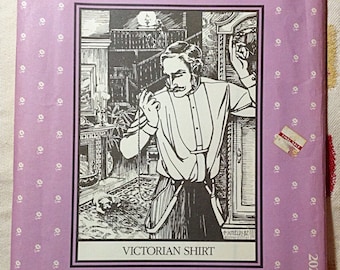 VINTAGE FOLKWEAR PATTERN Victorian Shirt Pattern Unused Pattern no. 202