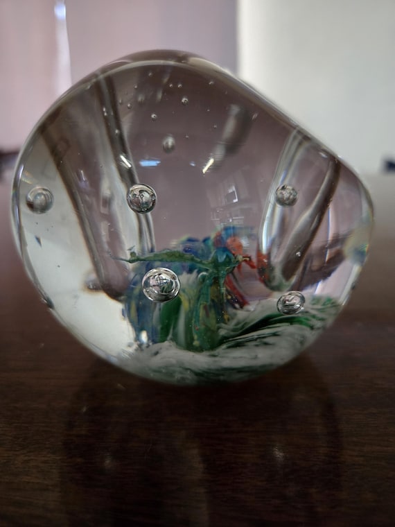 Vintage Dynasty Gallery Heirloom Collection Pen Holder Art Glass