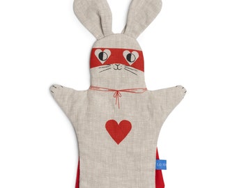 Super Love Hero Hand-Puppet /// Marionnette Super-hero de l'Amour