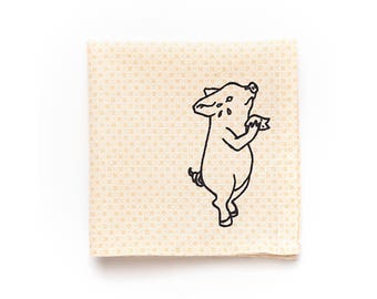 Handkerchief of the crying little piggy /// Mouchoir du petit cochon qui pleure