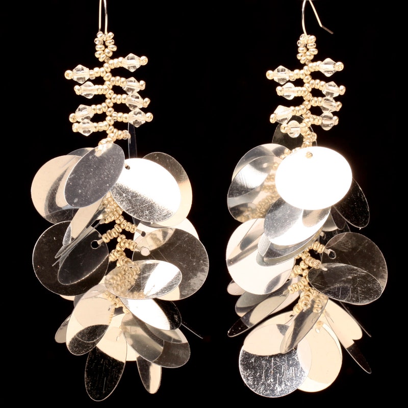 Drop Sparkle Earring Silver
