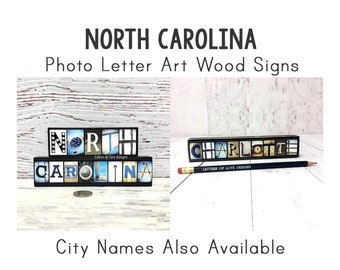 North Carolina Wall Art, Wood Sign, State Signs, State Maps, Map Art, Gifts for Travelers, Travel Map, Travel Gifts Charlotte NC, Raleigh NC