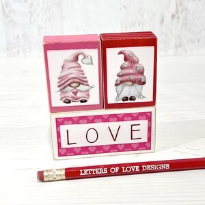 Valentines Gnome Gifts, Valentines Day Gift Sets, Valentine Gifts, Gnome Sign, Gnome Ornament, Pink Gnome, Red Gnome, Love Sign, Pink Heart