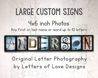 last name wall decor etsy