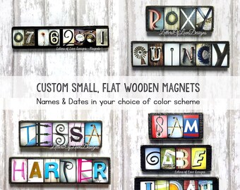 Custom Magnet Fridge Magnet Custom Name Magnet for Fridge, Refrigerator Magnet Set, Magnet Save the Date, for Locker, For Board, Magnet Art