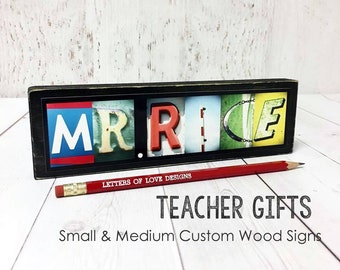 Male Teacher Gift, Teacher Christmas Gift, Gifts for Teachers, Custom Teacher Name Sign, Teacher Ornament, Classroom Decor Decoration Plate