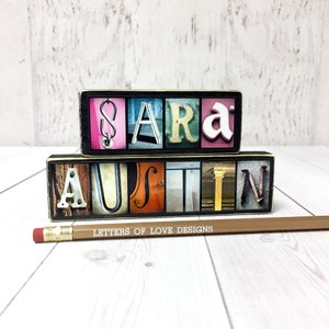 Sibling Gifts, Brother Sister Gift, Sibling Signs, Child Name, Child Gift, Personalized Name Custom Name Twins Baby Gift Child Birthday Gift image 7