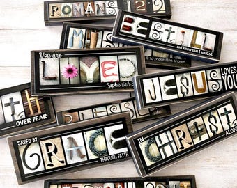 Christian Gifts & Scripture Wall Art | Faith Based Home Decor | Bible Verse Wood Signs | Christian Wall Art | Religious Home Decor