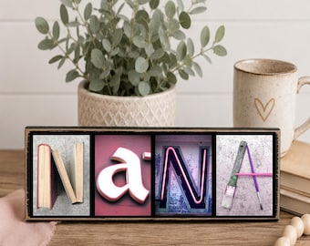 Nana Gift, Personalized Nana Sign, Gift for Nana, Nana Decor, Nana Christmas Gift, Mimi Gift, Great Grandma Gift, Nana Birthday Gift