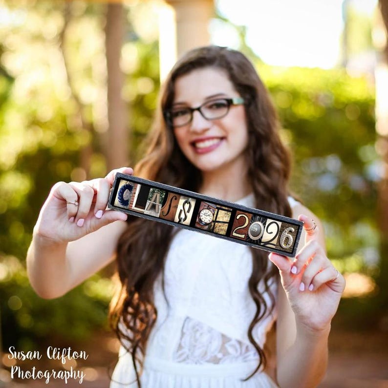 Class of 2026 Graduation Photo Prop Sign | Wooden Senior Picture Prop | High School Graduation Photography image 7