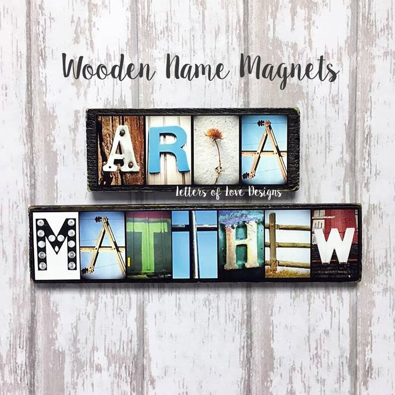 Name Refrigerator Fridge Wooden Etsy