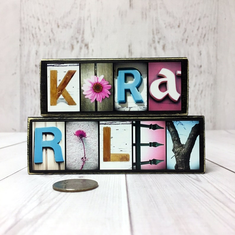 Sibling Gifts, Brother Sister Gift, Sibling Signs, Child Name, Child Gift, Personalized Name Custom Name Twins Baby Gift Child Birthday Gift image 9