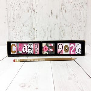 Class of 2026 Graduation Photo Prop Sign | Wooden Senior Picture Prop | High School Graduation Photography image 15